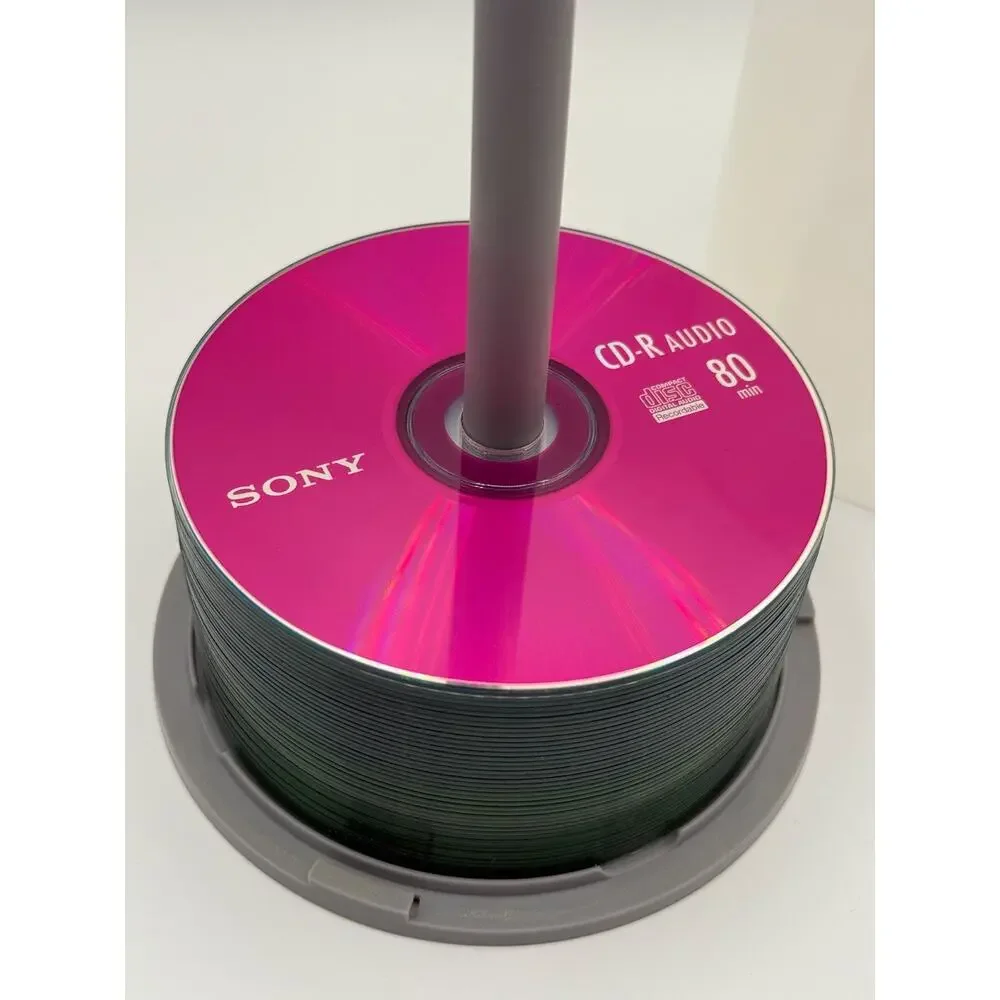 Lot of 95 Sony CD-R Audio 80 Min Blank Recordable Music CDs New Spindle